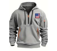 Pulls pour hommes, vêtements de travail, peignoirs pour hommes, cadeaux pour hommes, style américain, sweat à capuche pour homme, sweat-shirt d'hiver pour homme en velours épais, thermique, résistant