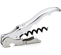 PULLTAP'S GENUINE Slider Boss 150 - Tire-bouchon de serveur premium professionnel, fabriqué en Espagne, avec double levier articulé, couteau coupe-capsule type cutter et décapsuleur (chromé)