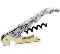 PULLTAP'S GENUINE Trencadís 500 Tire-bouchon de serveur pour usage professionnel avec design Gaudí - Fabriqué en Espagne - Comprend double levier articulé, couteau coupe-capsule et décapsuleur