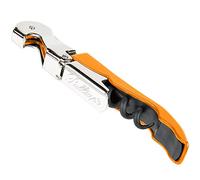 Pulltap's Tire-bouchon à double charnière pour serveur, décapsuleur et coupe-capsule, ouvre-bouteille de bière, orange