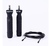 PULLUP & DIP Corde à sauter Fitness avec Roulement à Billes professionnel et Poignées antidérapantes, Corde de Vitesse réglable avec Revêtement PVC pour l'Endurance, MMA