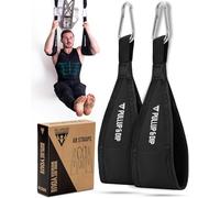 PULLUP & DIP Sangles Abdominaux, Sangles Abdominales pour Entraînement Abdominal, Sling Musculation pour Barre de Traction, Set de Deux Ab Straps avec Rembourrage Doux pour Fitness et Calisthenics