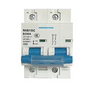 PULMAC Disjoncteur 1P 2P DC Disjoncteur 12V 24V 36V 48V 96V 120V DC Disjoncteur Solaire Mini Disjoncteur 100A 150A 200A 250A Isolateur Disjoncteur 1 pc (Color : 2P, Size : 200A)