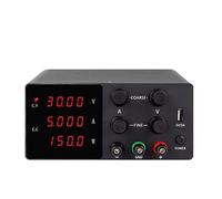 PULME Alimentations DC programmables Régulateur de Tension de Courant d'alimentation CC de Laboratoire 120V 3A Alimentation à découpage Source réglable 60V 5A (Color : SPS-W305Black, Size : 110V)