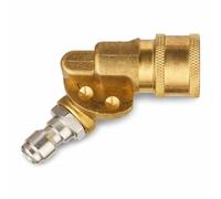 PULMIC Adaptateur Orientable 180° Industriel, Quick Connect, 5 Positions de Verrouillage, Acier Inoxydable, Compatible avec Buses Pulmic Industrial et Lance 5 m