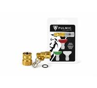 PULMIC Kit Buses Quick Connect + Adaptateur M18 + Adaptateur Réglable 180°, Acier Inoxydable, Système Connexion Rapide, Compatible Lance 5 m, Pulvérisateur Industriel