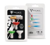 PULMIC Kit Buses Quick Connect pour Pulvérisateur, 4 Buses 0° 25° 40° + Réglable, Acier Inoxydable, Compatible Lance 5 m Pulmic Industrial
