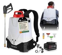PULMIC Pulvérisateur Électrique Toiture 15 L 18V, Pression 7 Bars, Batterie Amovible, Lance Inox, Buses, Démoussage