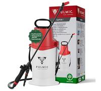 Pulmic Raptor 7 Pulvérisateur à pression 5 l, sac à dos manuel pour jardin et agriculture, lance fibre de verre 62 cm, buse réglable, 1,5 - 2,5 bar, réservoir en polypropylène, sangle réglable