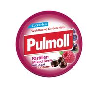 Pulmoll Mixed Berry Pastilles Bonbons sans sucre dans une boîte 50g