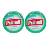 Pulmoll Pastilles Contre La Toux Eucalyptus - Menthol sans sucre Bonbon(S) 2x45 g