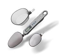 Pulox PLW-200 Balance de cuisine numérique avec 3 cuillères 25 ml, 45 ml et 180 ml de 0,1 g Précision à 500 g