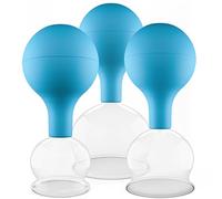 Pulox Set de ventouses en verre de diverses tailles et couleurs