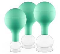 Pulox Set de ventouses en verre de diverses tailles et couleurs