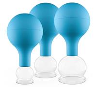 Pulox Set de ventouses en verre de diverses tailles et couleurs