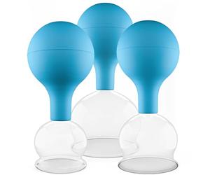 Pulox Set de ventouses en verre de diverses tailles et couleurs