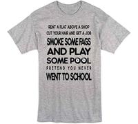 Pulp Common People Lyrics T-Shirt 90s Music Song Fan Tee - Mens Casual Graphic Tops Grey XXL