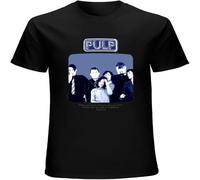 Pulp English Rock Band Jarvis Cocker Candida Doyle Steve Unisex T-Shirt Printed Tee Graphic Top Men Shirt Black L