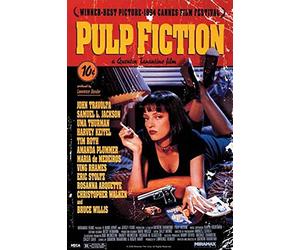 Pulp Fiction Affiche de film Quentin Tarantino Uma Thurman John Travolta 61 x 91,5 cm + 1 poster de 61 x 91,5 cm