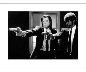 Pulp Fiction (B&W Guns 60 x 80 cm Toile Imprimée
