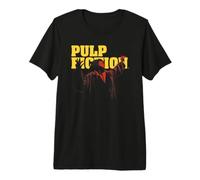 Pulp Fiction Dancing Red Mia with Logo Vintage 90's Movie T-Shirt Haut de Gamme