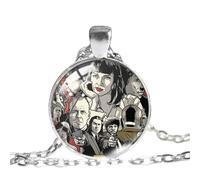 Pulp Fiction Pendentif Story Movie Poster Collier rond dôme en verre Bijoux artisanaux, nan