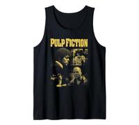 Pulp Fiction Photo Collage in Yellow Vintage 90's Movie Débardeur