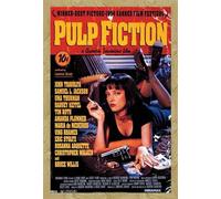 Pulp Fiction - Poster - Affiche du film + cadre amovible, Shinsuke® Maxi MDF hêtre, vitre acrylique
