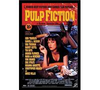 Pulp Fiction - Poster - Affiche du film + cadre amovible, Shinsuke® Maxi MDF noir, vitre acrylique
