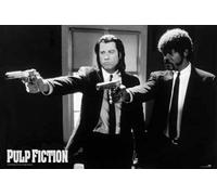 Pulp Fiction - Poster - Guns + 2 Pc barres de poster plastique 93 cm noir