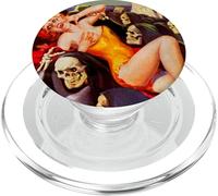 Pulp Sci FI Squelette Effrayant Tête de Mort Pin Up Fille Faucheuse PopSockets PopGrip pour MagSafe