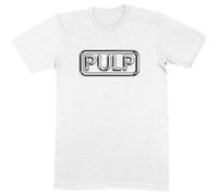 Pulp T Shirt Different Class Band Logo Nouveau Officiel Homme Blanc Size M
