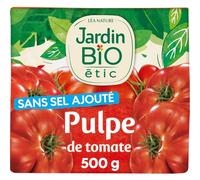 Pulpe de tomates Bio JARDIN BIO ETIC - la brique de 500g Lot De 4 - Par Lot