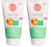 PULPE DE VIE "After Date" Gelée Micellaire BIO Matifiante 150 ml, 100% recyclable, à base de fruits antigaspi bio, Upcycling (Lot de 2)