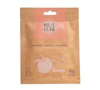 Pulpe de Vie - Masque en Tissu Certifié Bio Sex on the Peach - Anti-gaspi ! Pêche - Masque Visage Hydratant..