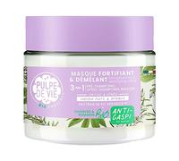 Pulpe de Vie - Masque Fortifiant Démêlant Don’t Worry Be Strongy XL 300ml - Anti-gaspi ! Chanvre - Apporte du Volume aux Cheveux Fins - Soin 3-en-1