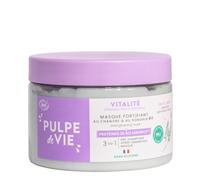 Pulpe de Vie - Masque Fortifiant Démêlant XL 300ml - Anti-gaspi ! Chanvre & Romarin - Apporte du Volume aux Cheveux Fins - Soin 3-en-1