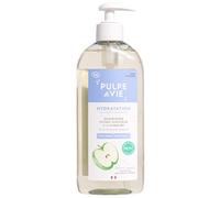 Pulpe de Vie - Shampooing Doux Certifié BIO Pompompidoux XL 400ml - Anti-gaspi ! Pomme - Cheveux Sains et Brillants - Hydratation Intense - Régénère les Fibres