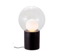 Pulpo Boule High Bodenleuchte, transparent / opal white + black