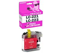 Pulpo Cartucho - Cartouche d'encre LC-221 / LC-223 magenta compatible avec Brother LC223M / Ref. LC221 / LC223 - Convient pour imprimantes DCP J/MFC J