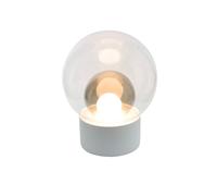 Pulpo Lampe de sol Boule Medium - transparent/ gris fumé/ noir - blanc