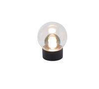 Pulpo Lampe de table Pulpo Boule Small - noir - transparent/ gris fumé/ noir