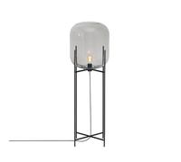 Pulpo Oda Big Steh-/Bodenleuchte, steel grey/black