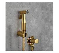 Pulporteur de bidet en laiton premium Douche à eau froide à la main Attachement de salle de bain simple Luxuous Finition en titane en or idéal pour la mise à niveau de la salle de bain ensemble A / B