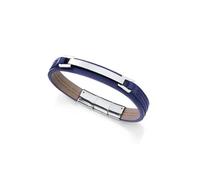 Puls Acier et Cuir Bleu Mr Fashion