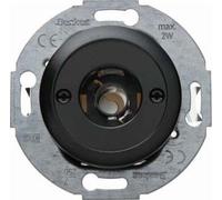 Puls. con lámp. 1930/G/P negro brillo