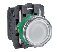 Schneider Electric Bouton-poussoir lumineux XB5AW31B5 à rappel 24 V 600V 6A IP66/IP67/IP69/IP69K