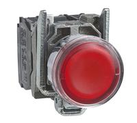 Harmony XB4, Illuminated push button, metal, flush