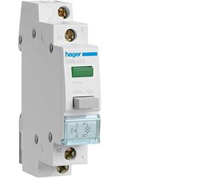 Pulsador con enclavamiento y piloto luminoso color verde 1NA, 16A, 250V