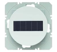 Pulsador de superficie KNX radio quicklink solar simple, berker.Net Emisores KNX radio de hager, para serie berker R.1 de hager, blanco polar, brillo